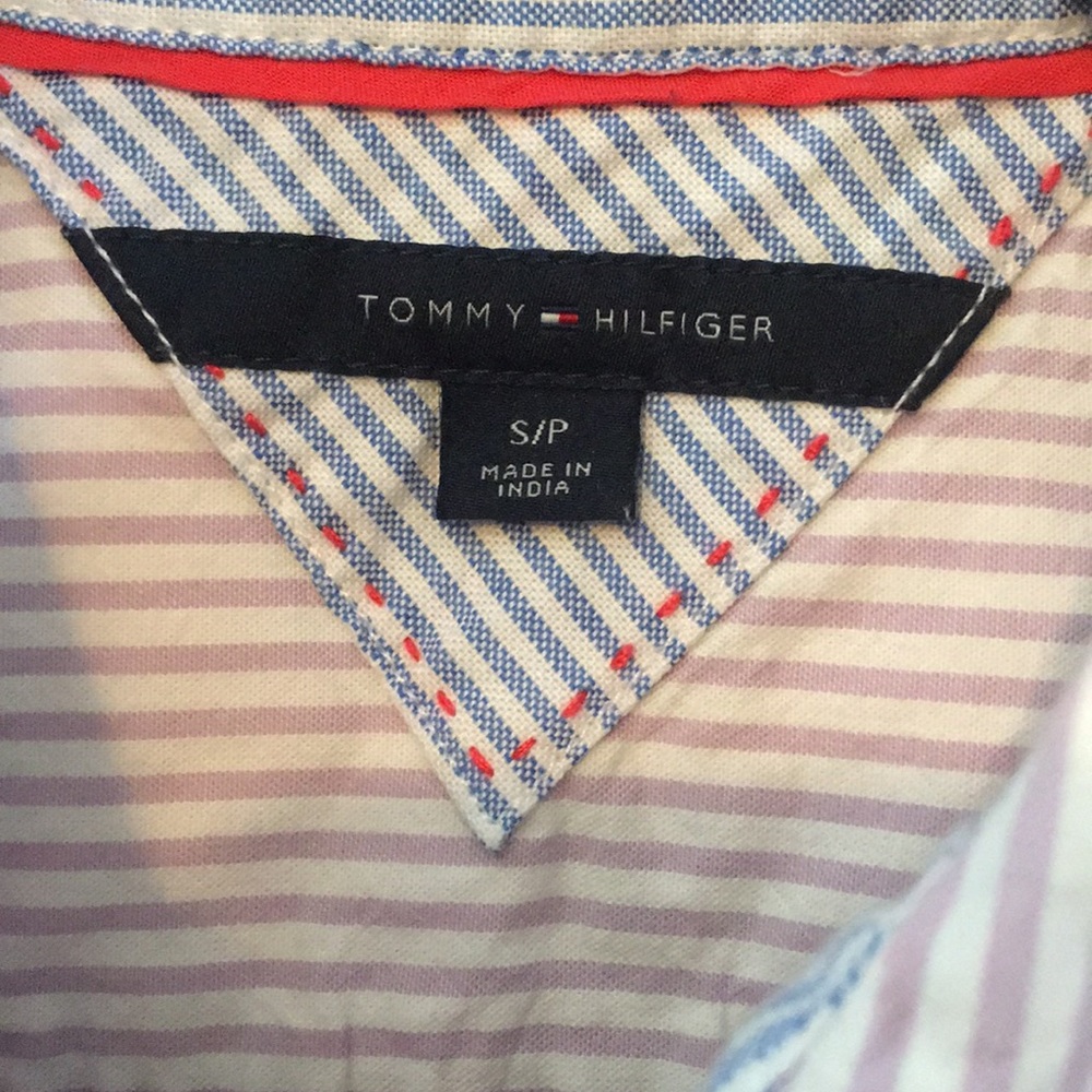 Strip Button Up Top - Picture 2 of 4